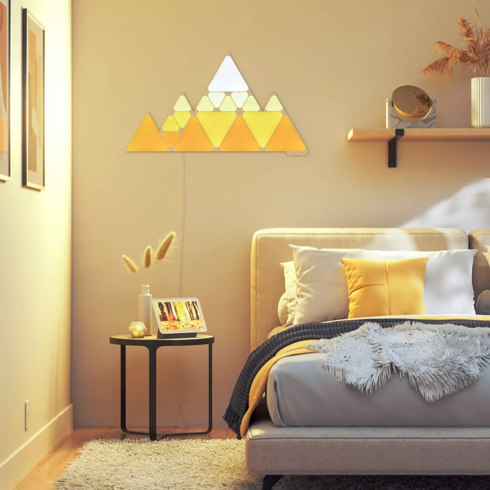 Nanoleaf Shapes Triangles Mini أبيض - 10 قطع - ألواح فقط