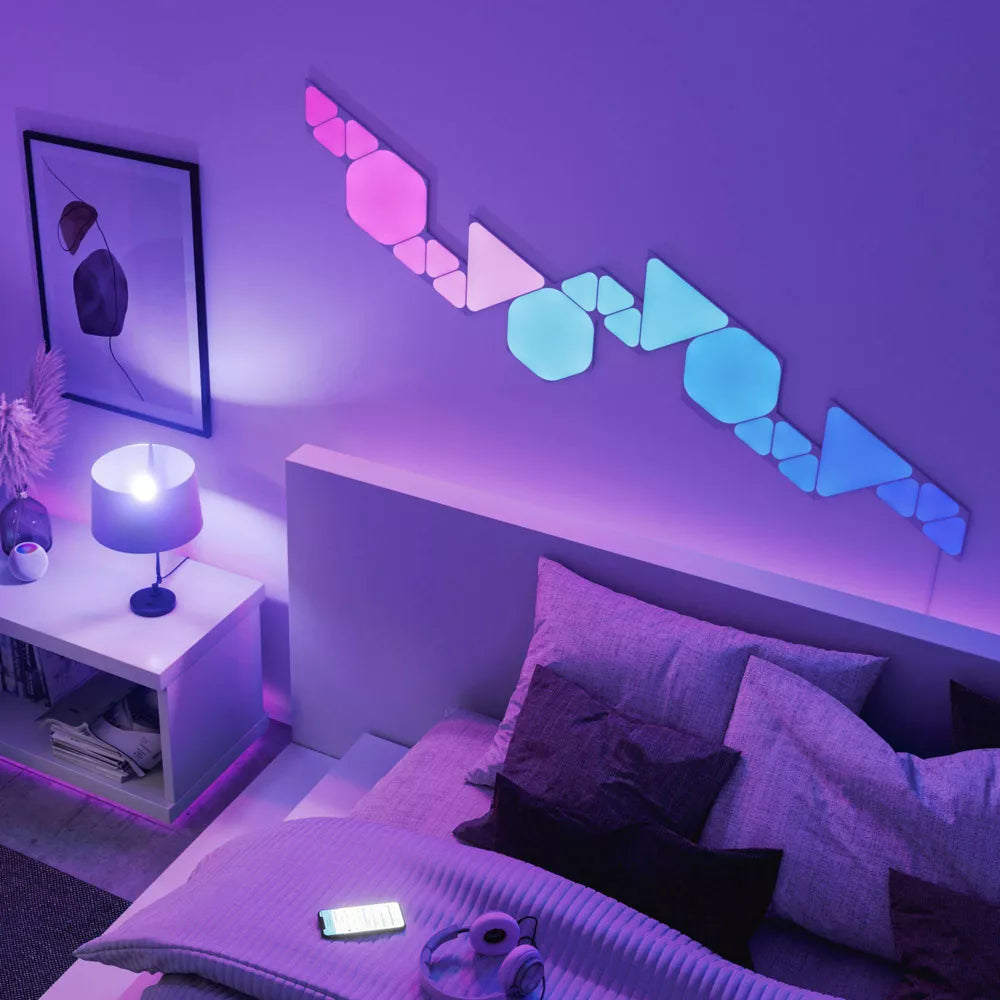 Nanoleaf Shapes Triangles Mini أبيض - 10 قطع - ألواح فقط