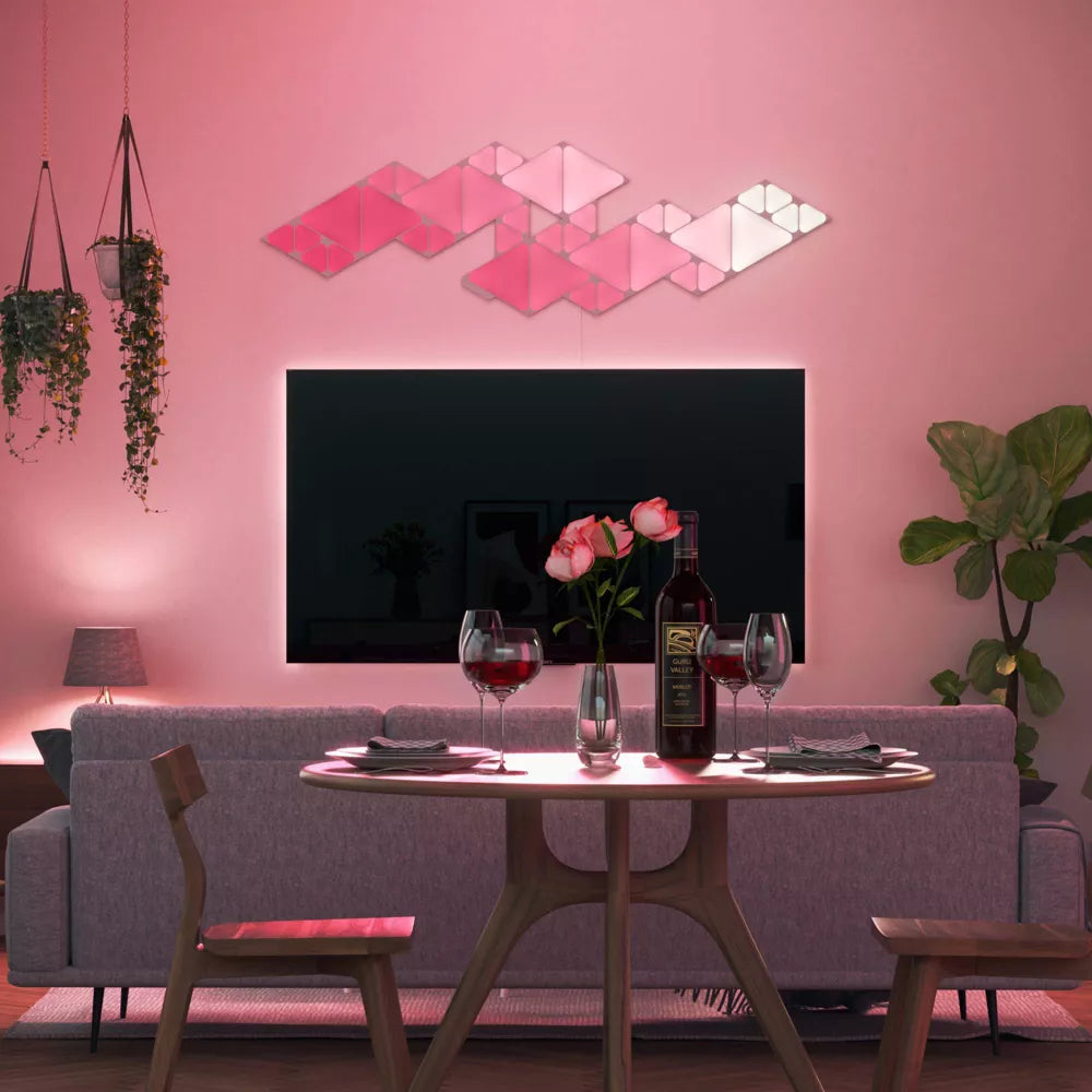 Nanoleaf Shapes Triangles Mini أبيض - 10 قطع - ألواح فقط