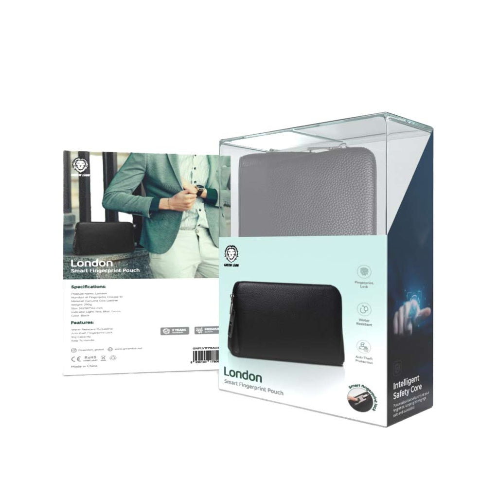 Green Lion London SmartFingerprint Pouch GRN