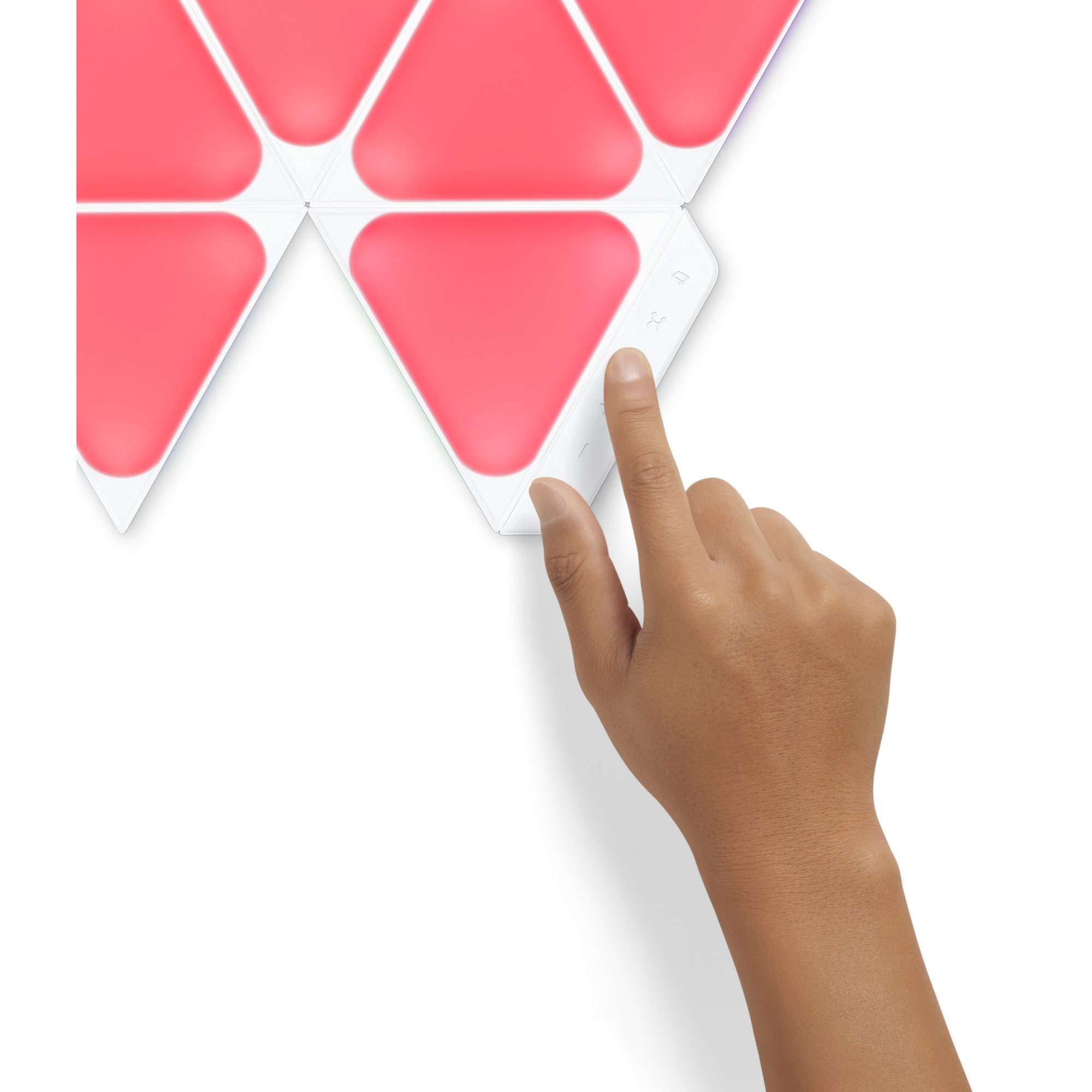 Nanoleaf Shapes Triangles Mini مجموعة البداية - أبيض - 9 قطع - الاتحاد الأوروبي/المملكة المتحدة
