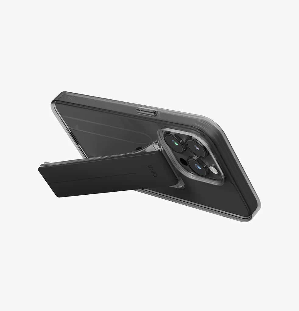 UNIQ HYBRID IPHONE PRO 2023 6.1 HELDRO MOUNT WITH STAND - Vapour Smoke