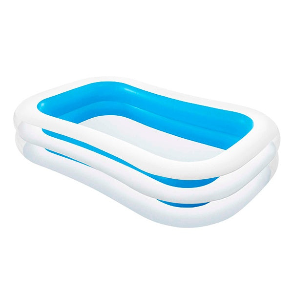 Intex Blue Inflatable Rectangular Pool + Air Pump