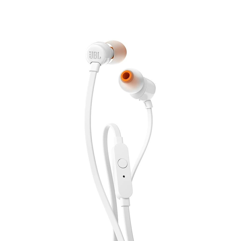 JBL In-Ear Headphones, White - T110