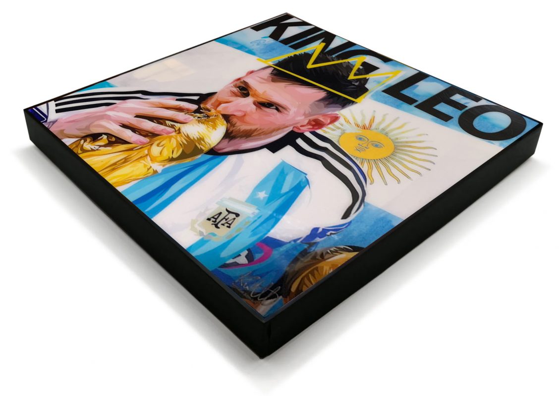 Leonel Messi Pop Art Poster “King Leo”