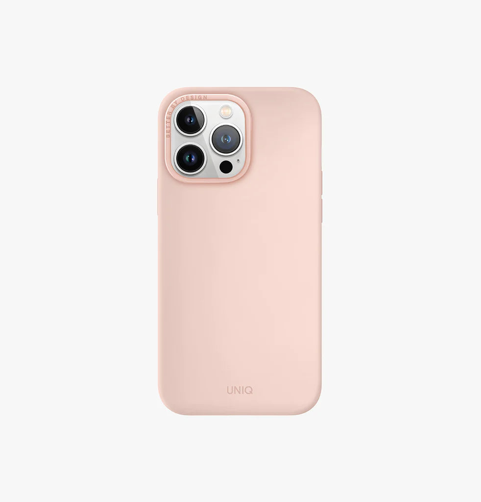 Uniq Hybrid iPhone 14 Pro Max Lino Blush Pink Case