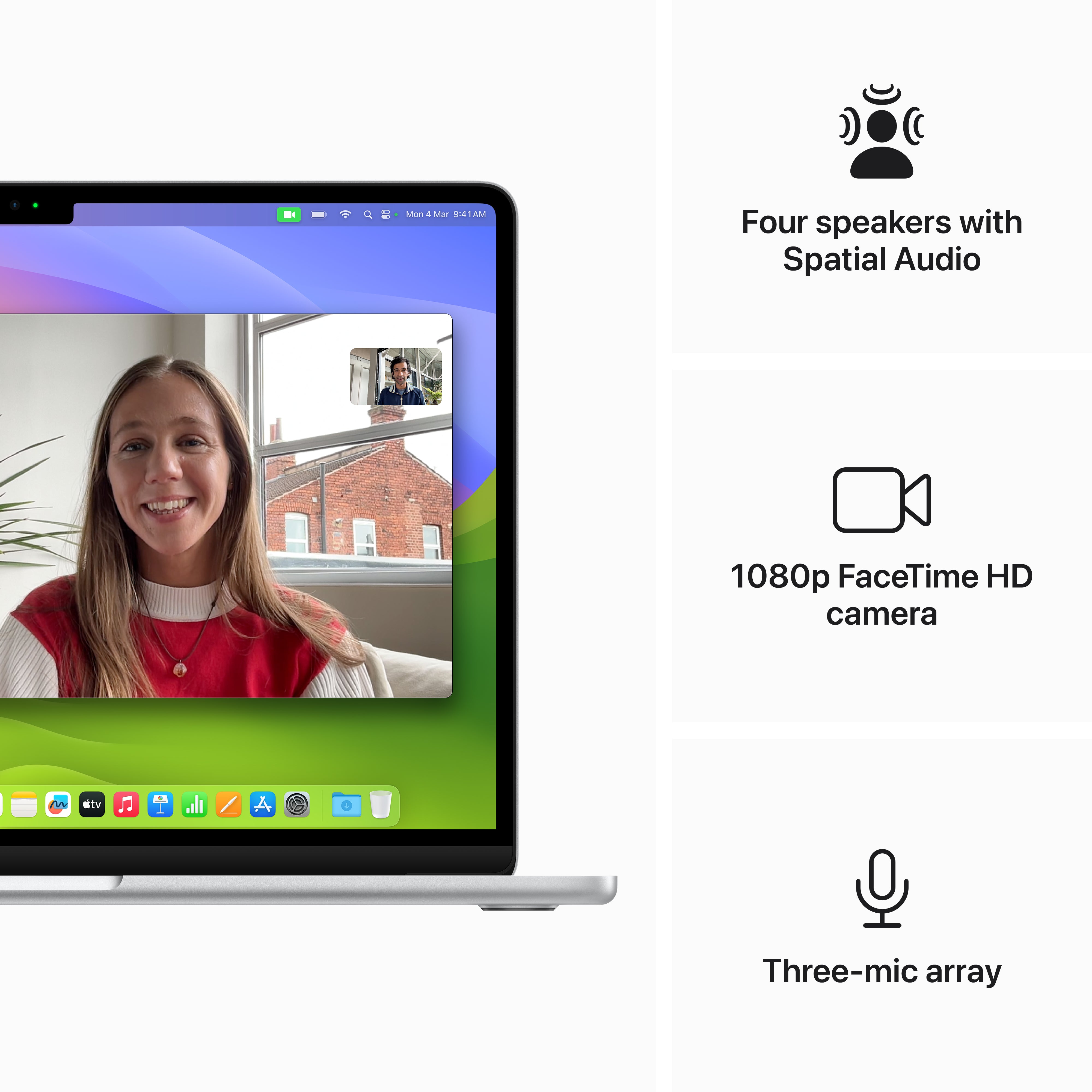 13-inch MacBook Air: Apple M3 chip with 8-core CPU and 8-core GPU, 8GB, 256GB SSD - Silver