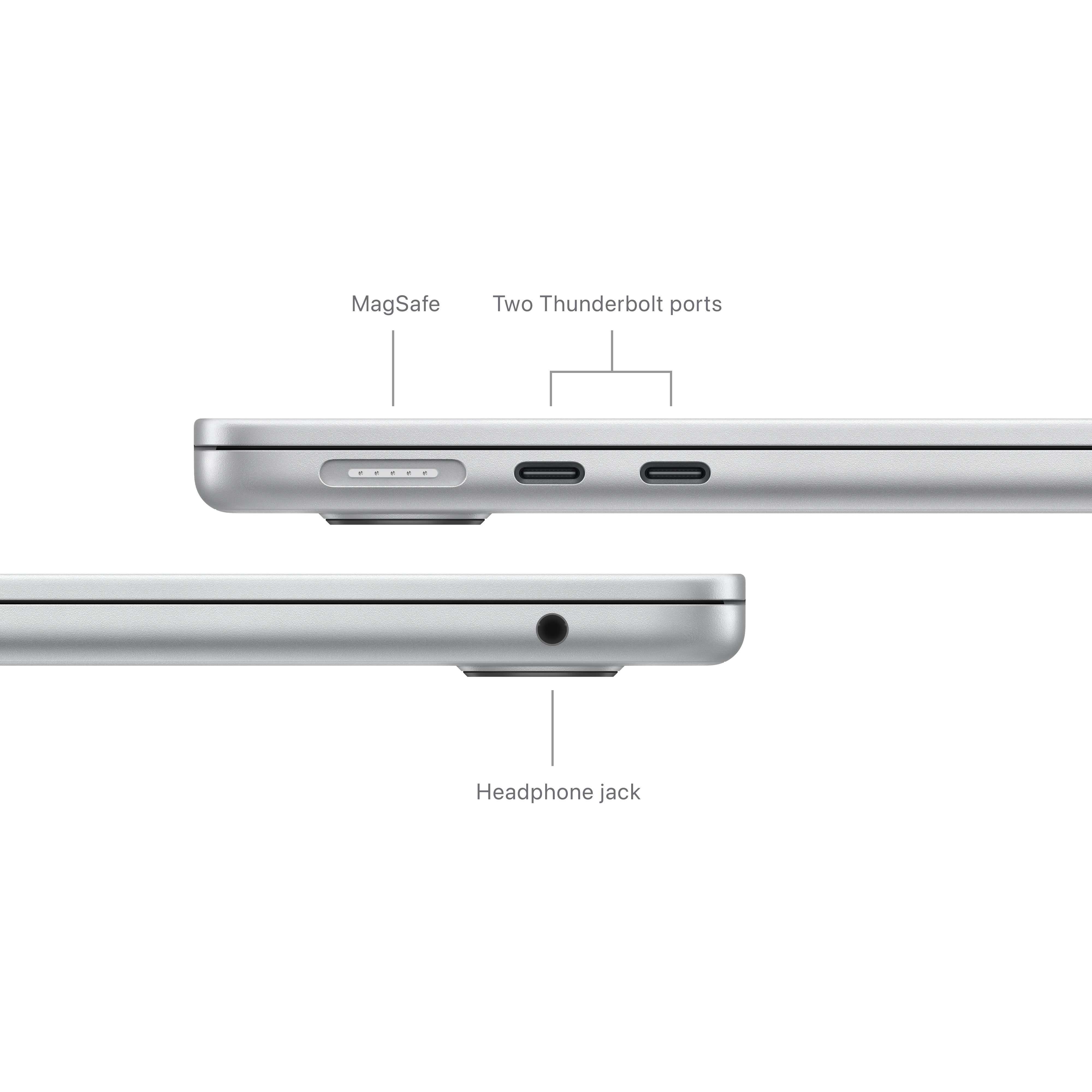 13-inch MacBook Air: Apple M3 chip with 8-core CPU and 8-core GPU, 8GB, 256GB SSD - Silver