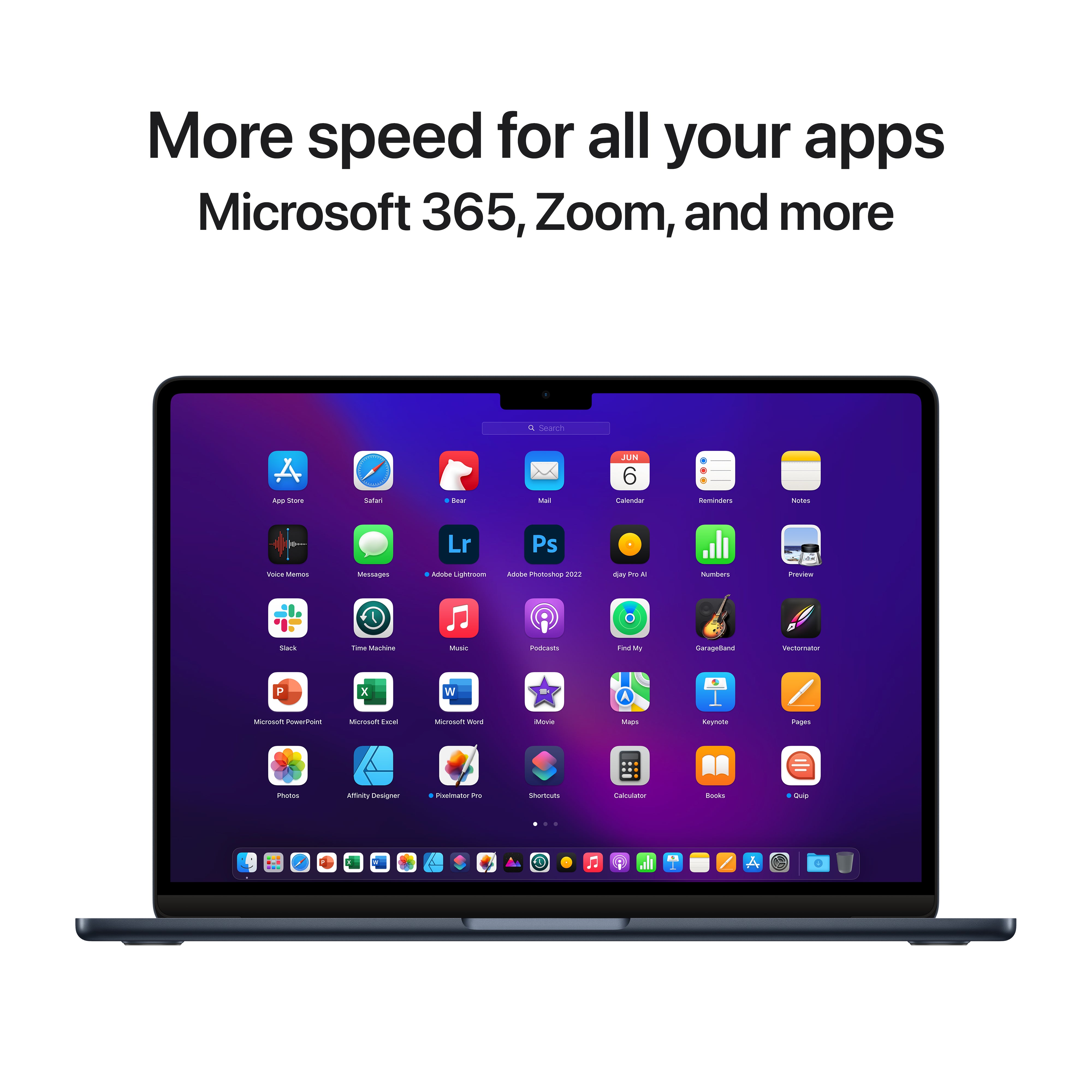 13-inch MacBook Air: Apple M2 chip with 8-core CPU and 8-core GPU, 256GB - Midnight