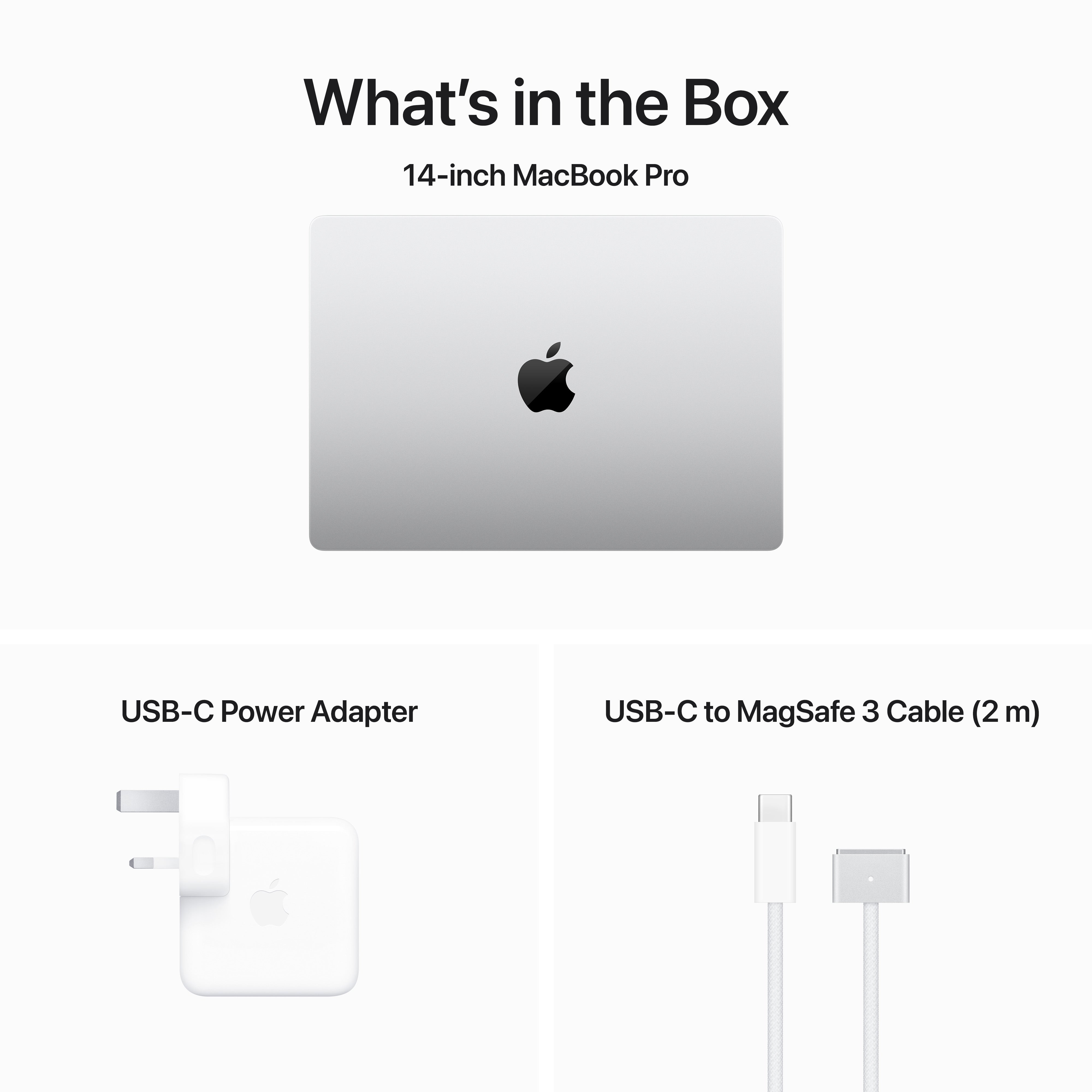 14-inch MacBook Pro: Apple M3 chip with 8‑core CPU and 10‑core GPU, 512GB SSD - Silver