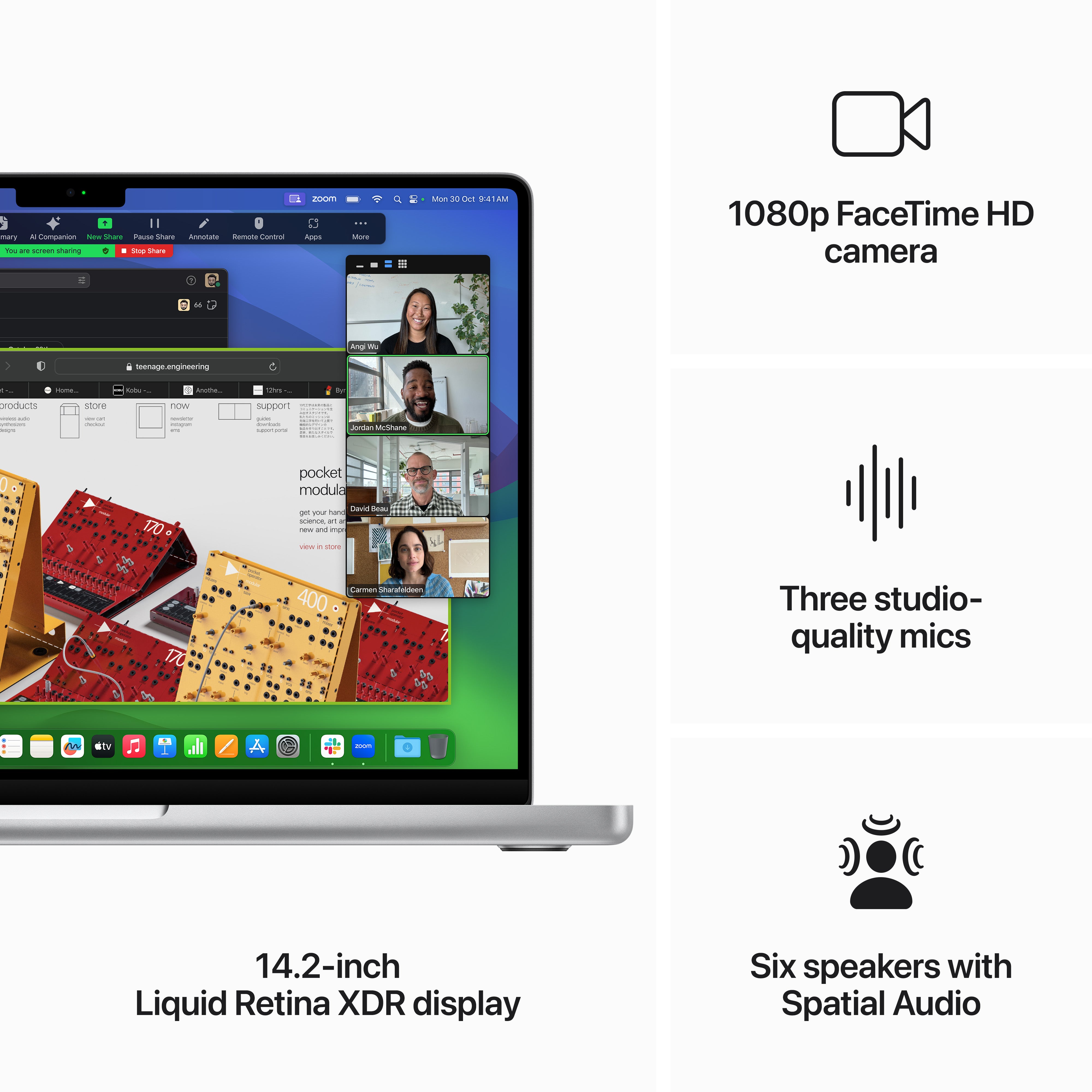 14-inch MacBook Pro: Apple M3 chip with 8‑core CPU and 10‑core GPU, 512GB SSD - Silver