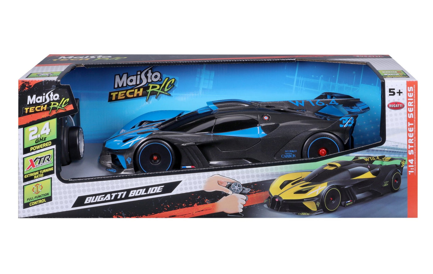 Maisto 1:14 Rc - Bugatti Bolide Blue (2.4Ghz,Usb Charger)