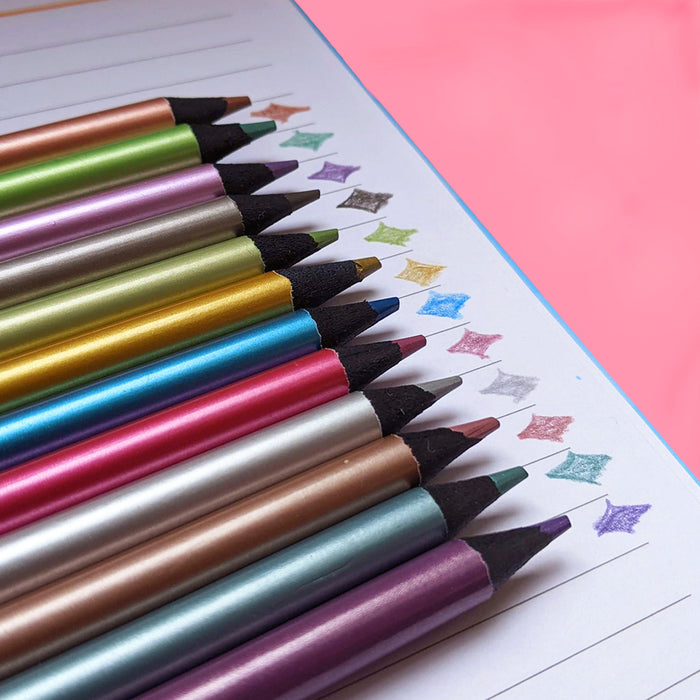 Tinc Set of 12 metallic pencils