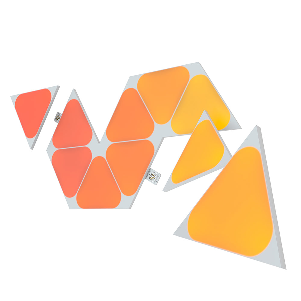 Nanoleaf Shapes Triangles Mini مجموعة البداية - أبيض - 5 قطع - الاتحاد الأوروبي/المملكة المتحدة