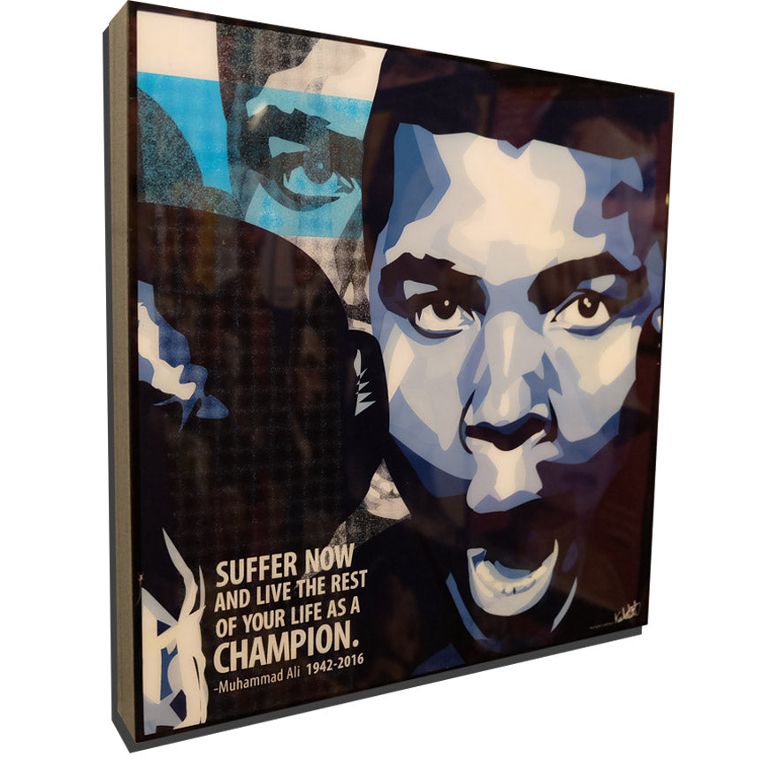 Muhammad Ali Pop Art Poster “Life as a champion”