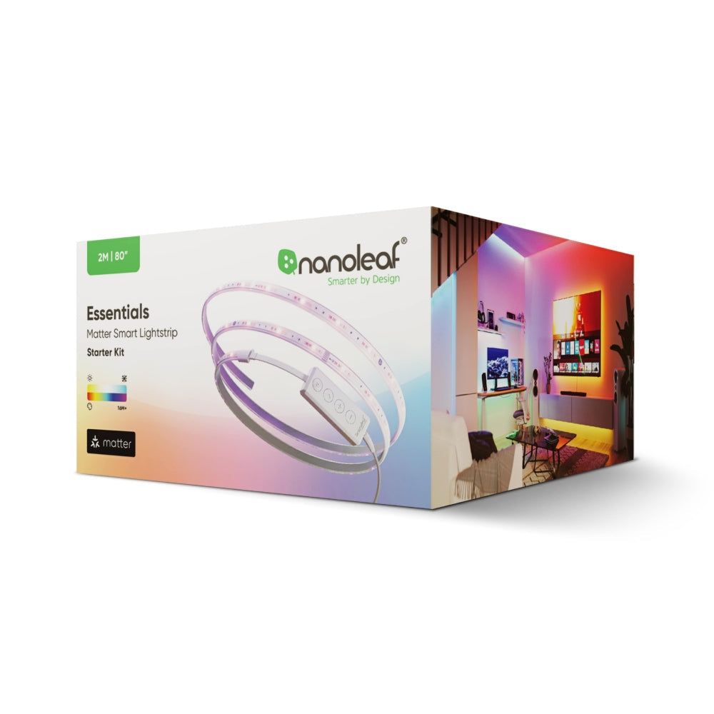 Nanoleaf Essentials Matter شريط إضاءة STK - طول 2 متر - 1600 لومن - 30 وات - 2700K-6500K - المملكة المتحدة