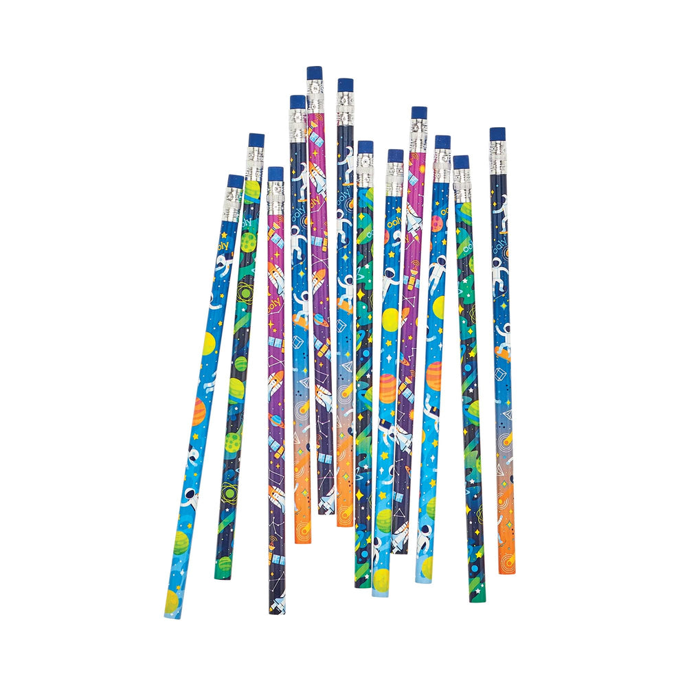Ooly Astronaut Graphite Pencils Set Of 12