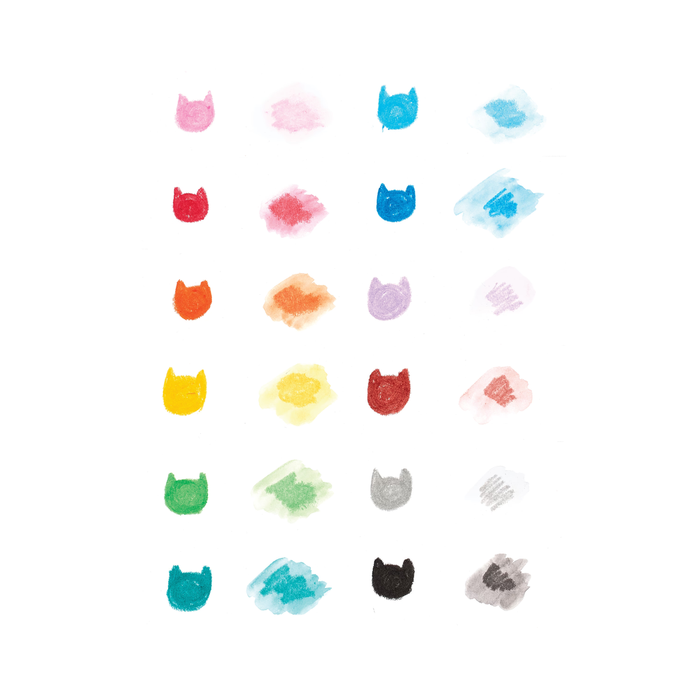 Ooly Cat Parade Gel Crayons Set Of 12