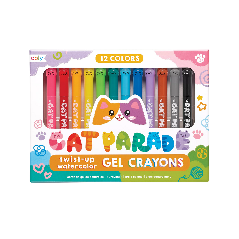 Ooly Cat Parade Gel Crayons Set Of 12