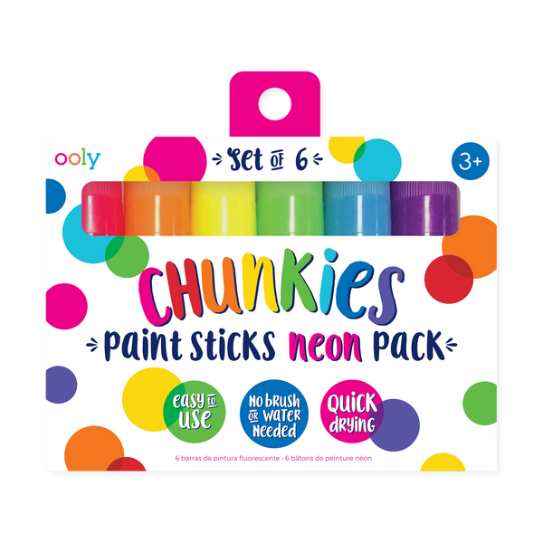 Ooly Chunkies Paint Sticks Neon Set Of 6