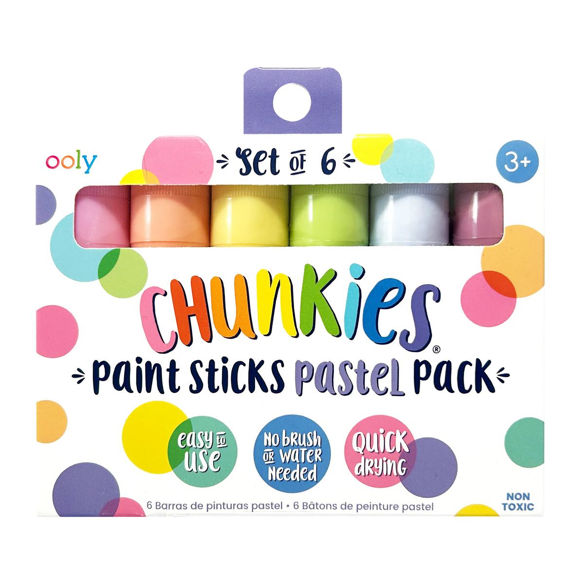 Ooly Chunkies Paint Sticks: Pastel Set Of 6