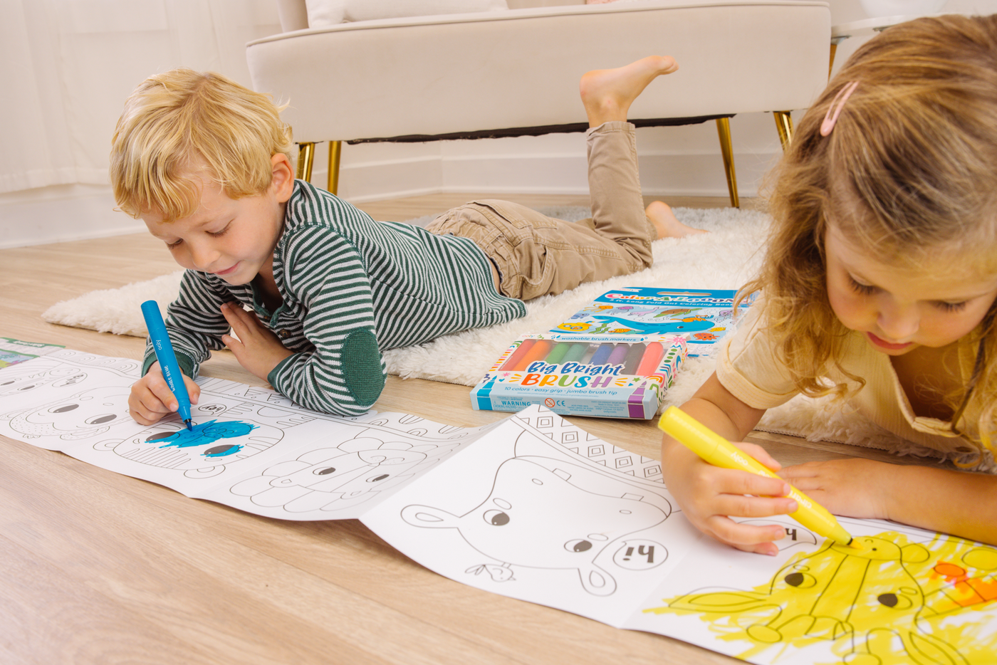 Ooly Color A Looong 5 Fold Out Kids Coloring Book Ocean Adventure