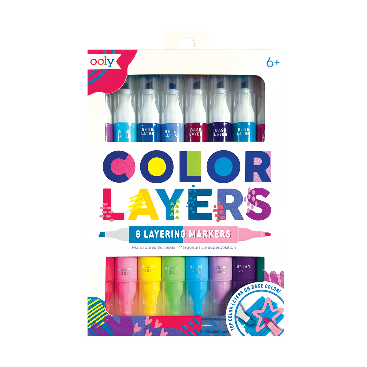 Ooly Color Layers Double Ended Layering Markers Set Of 8 16