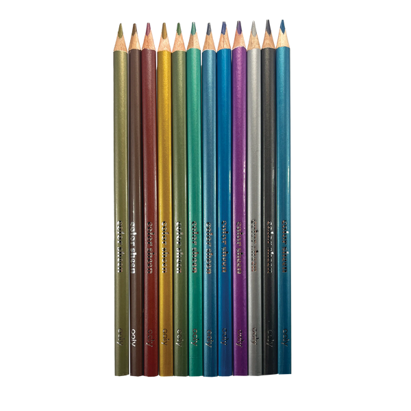 Ooly Color Sheen Metallic Colored Pencils Set Of 12