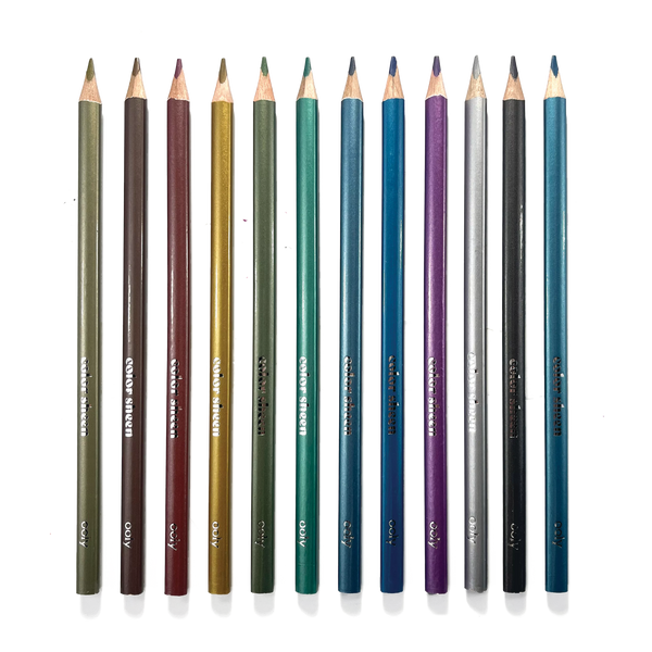 Ooly Color Sheen Metallic Colored Pencils Set Of 12