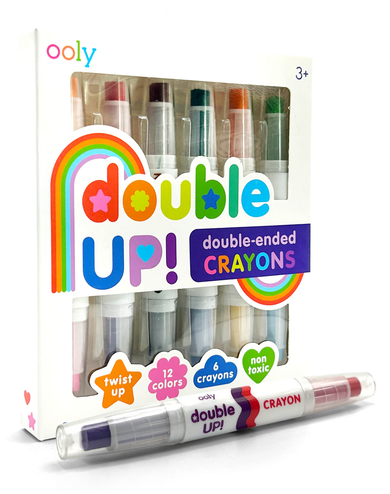 Ooly Double Up Double Ended Crayon Set Of 6 12 Colors