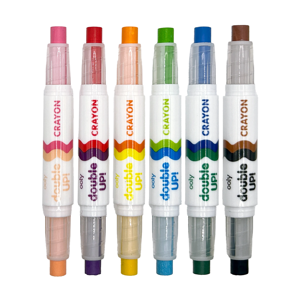 Ooly Double Up Double Ended Crayon Set Of 6 12 Colors