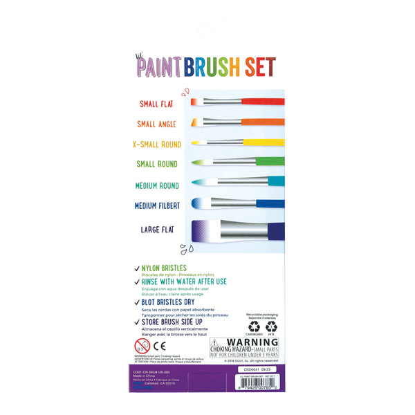 Ooly Lil Paint Brushes Set Of 7