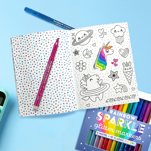 Ooly Color In Sticker Book: Cute A Licious Doodles 30 Pages