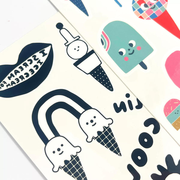 Ooly Mini Tattoo Palooza Temporary Tattoos X Suzy Ice Cream