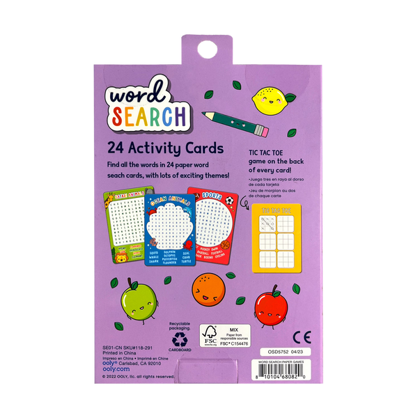 Ooly Word Search Activity Cards Set Of 24