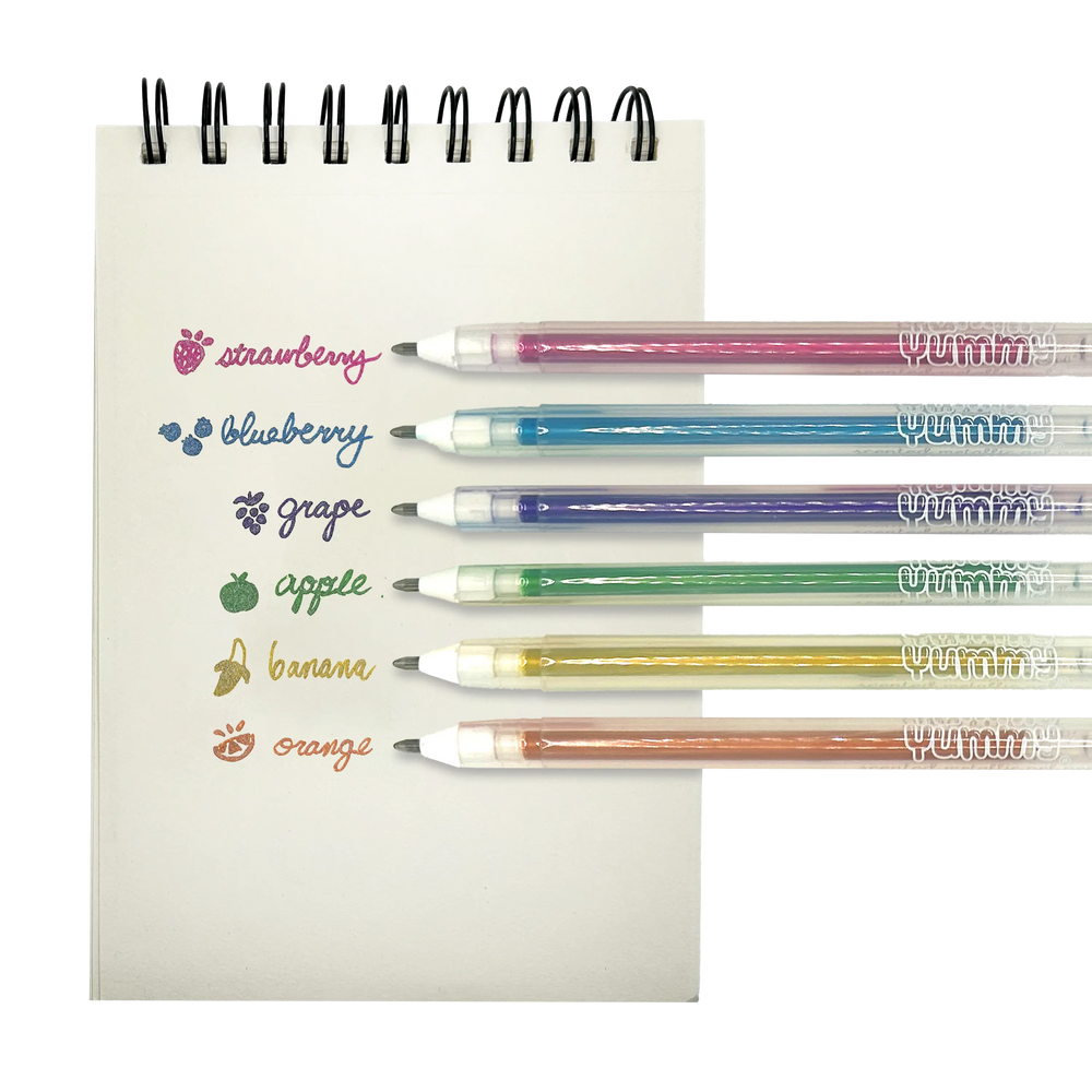 Ooly Yummy Yummy Scented Gel Pens Metallic Set Of 6