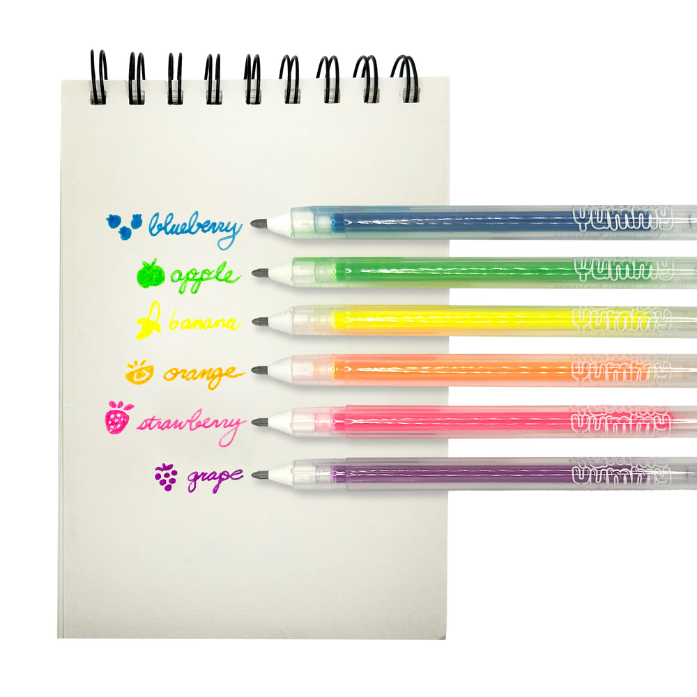 Ooly Yummy Yummy Scented Gel Pens Neon Set Of 6