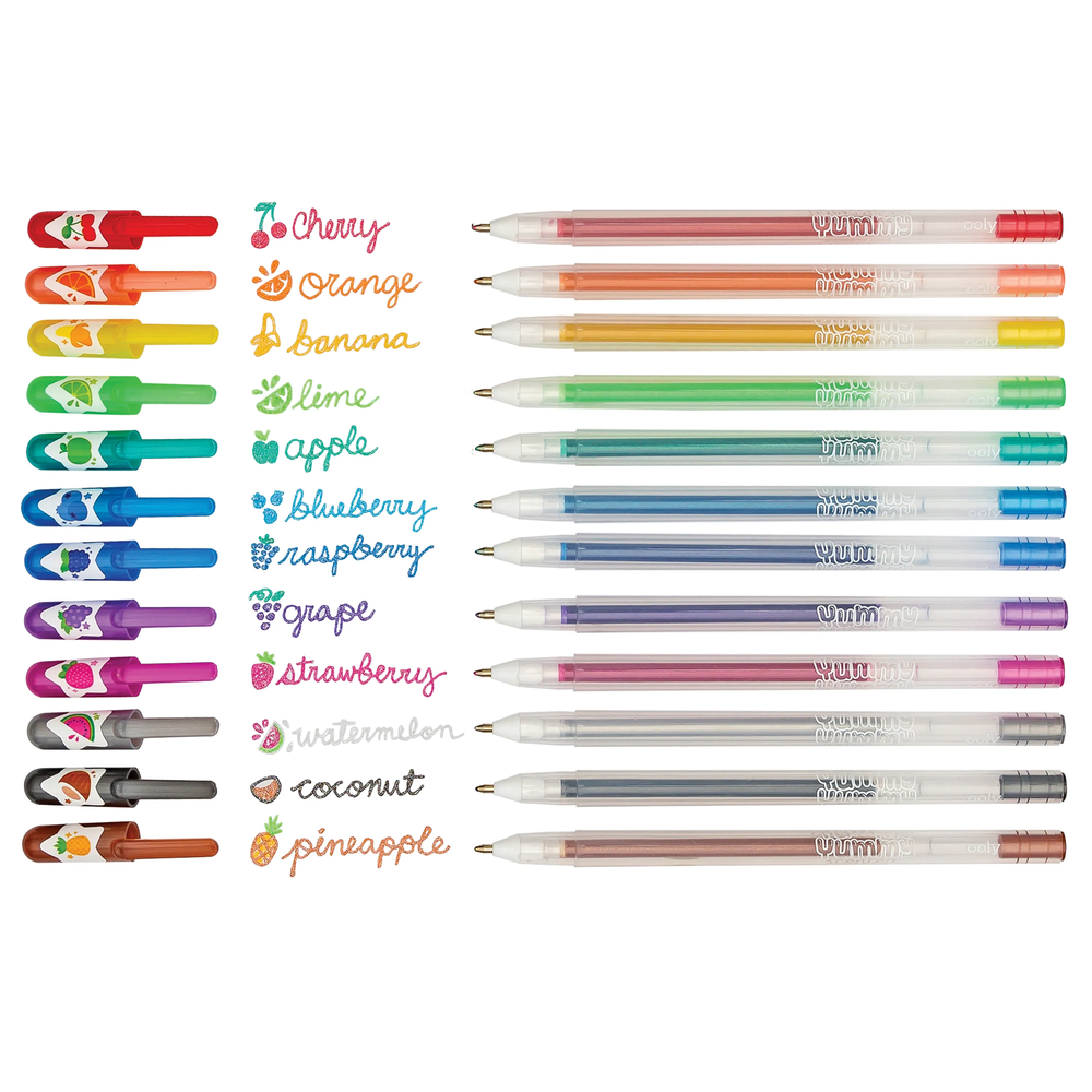 Ooly Yummy Yummy Scented Colored Glitter Gel Pens 2.0 Set Of