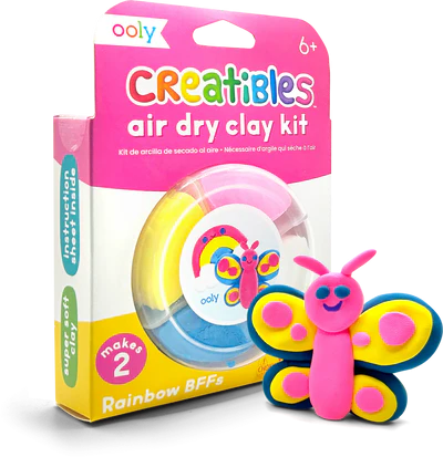 Ooly Creatibles D.I.Y. Air Dry Clay Kit: Rainbow Bffs Set Of 4