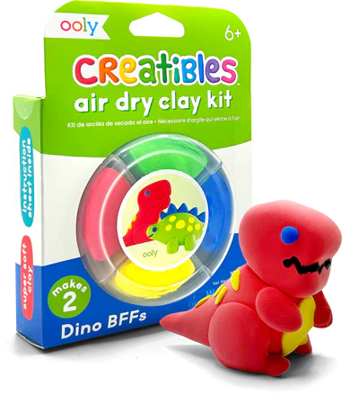 Ooly Creatibles D.I.Y. Air Dry Clay Kit: Dino. Bffs Set Of 4