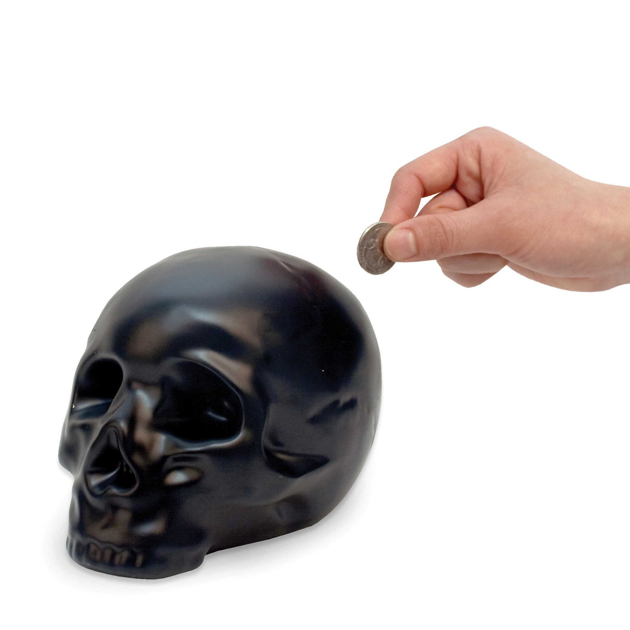 Kikkerland Coin Bank Skull