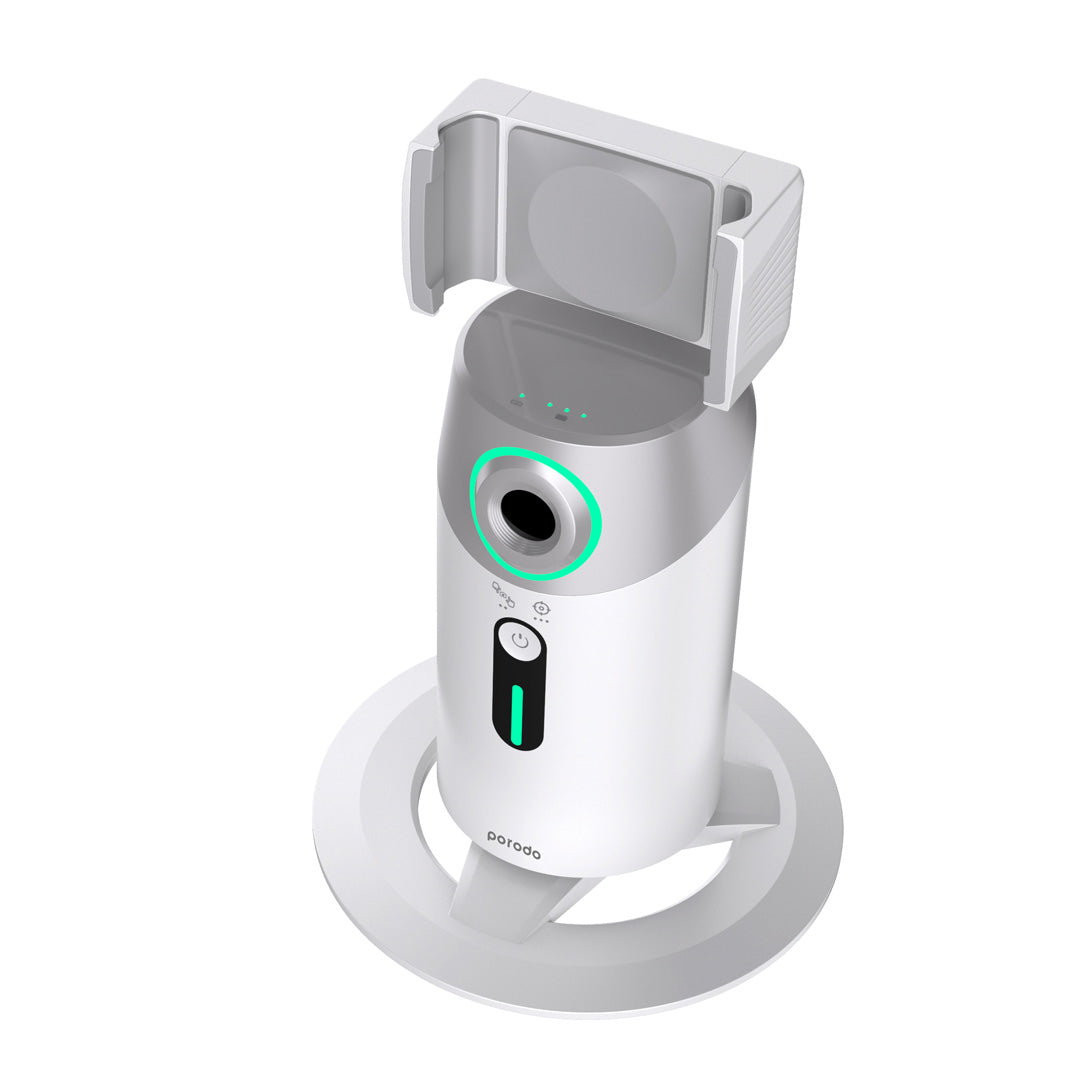 Porodo 360° Rotation AI Face Tracking with Remote Control