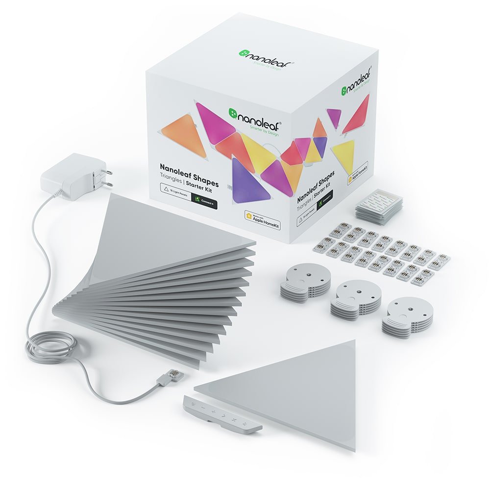 Nanoleaf Shapes Triangles 15 Panels Starter Kit White