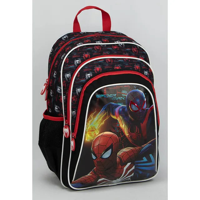 Marvel Spider Man 16" Backpack, 3 Compartments & 2SP