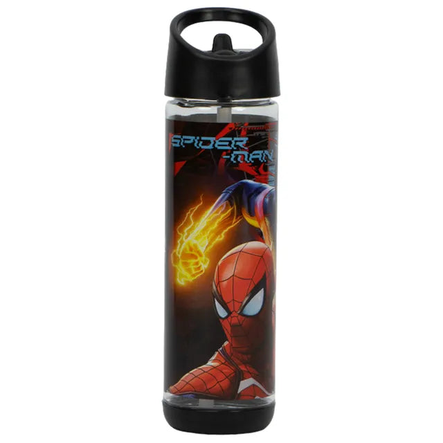 Marvel SpiderMan Water Bottle 500Ml, Tritan Plastic Bpa Free