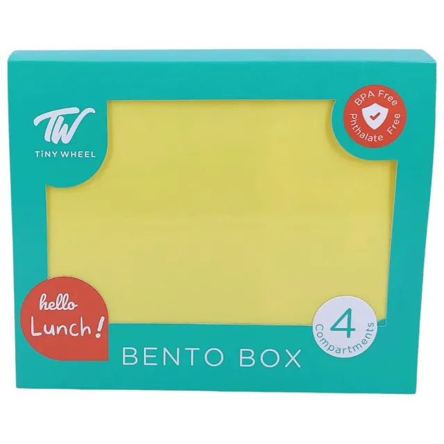 TW Bento Box Yellow 4 Compartments