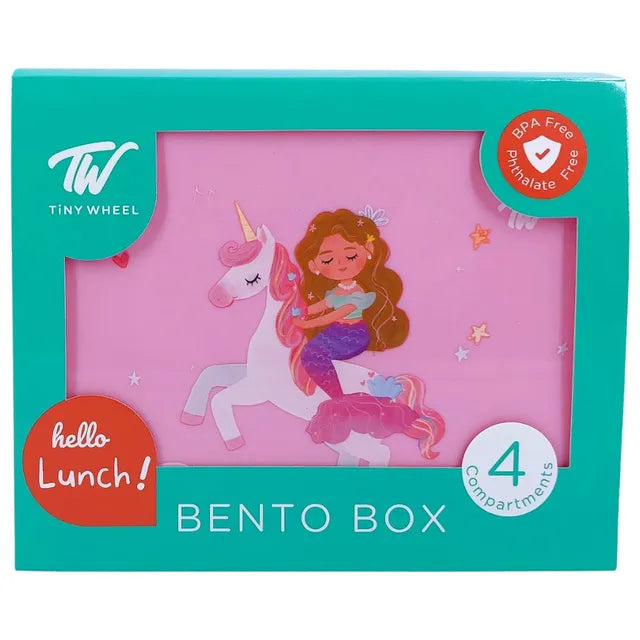 TW Bento Box 4 Compartments Pink (Unicorn)