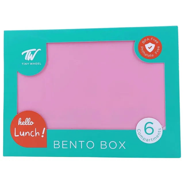 TW Bento Box Pink 6 Compartments