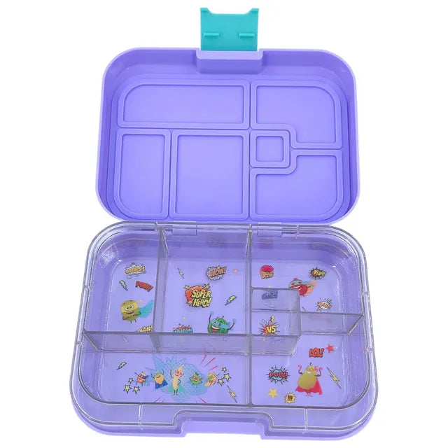 TW Bento Box Purple 6 Compartments