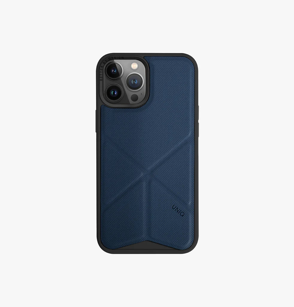 Uniq Hybrid iPhone 14 Pro Max Magclick Charging Transforma Electric Blue Case